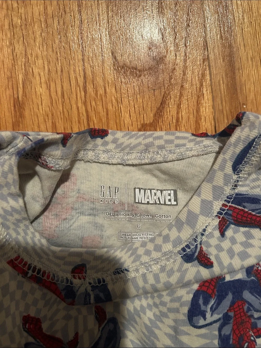 GAP Spider-Man Print Pajama - Gray, Red, Blue Size 6